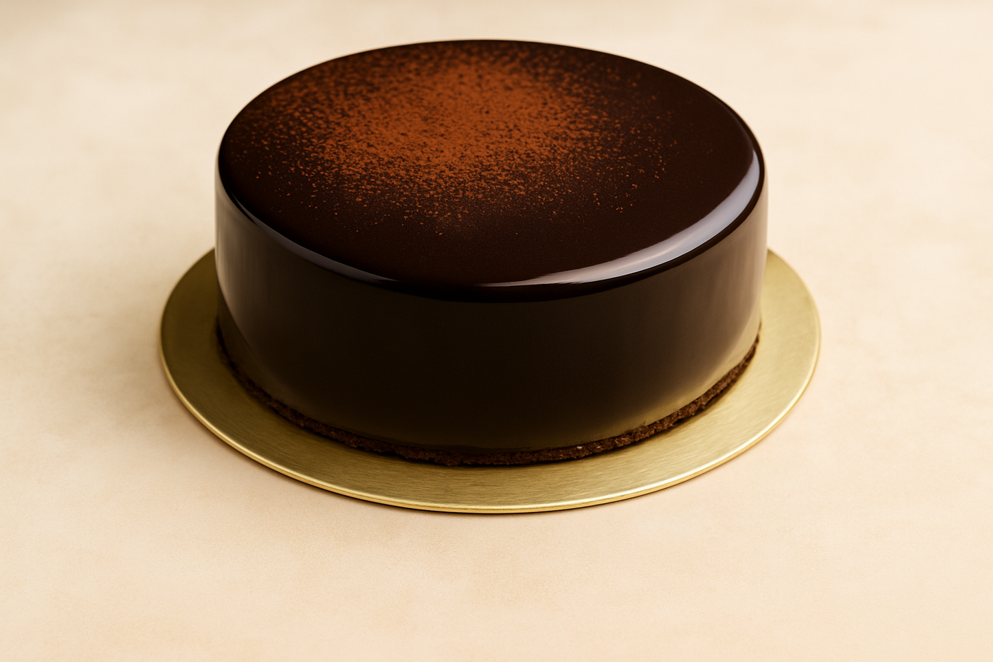 Chocolate Mirror Mousse Cake