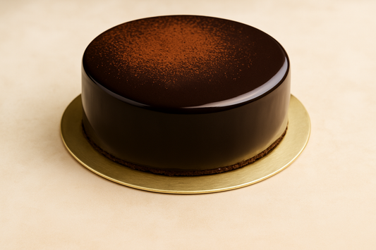 Chocolate Mirror Mousse Cake